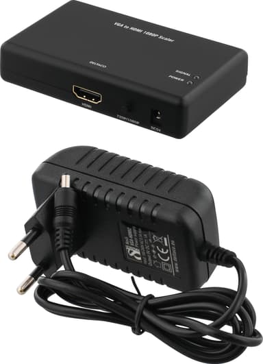 Deltaco VGA to HDMI adapter med 3,5mm lyd