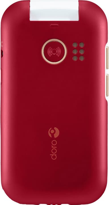 Doro 7081 mobiltelefon (rød/hvid)
