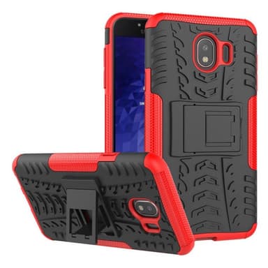 Stødfast Cover med stativ Samsung Galaxy J4 2018 (SM-J400F)  - rød