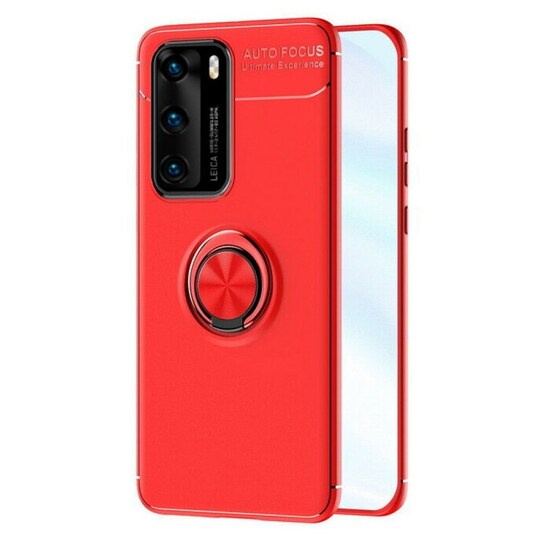 Slim Ring Cover Huawei P40 (ANA-AN00)  - rød