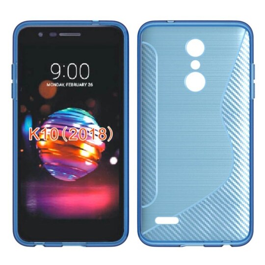 S-Line Silicone Cover til LG K11 2018 (X410E)  - blå