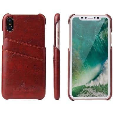 Retro Cover 2-kort Apple iPhone XR (6,1 ")  - brun