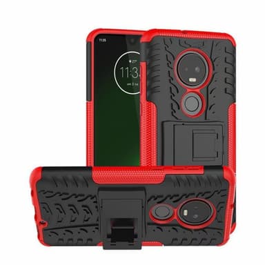 Stødfast Cover med stativ Motorola Moto G7 Plus (XT1965)  - rød