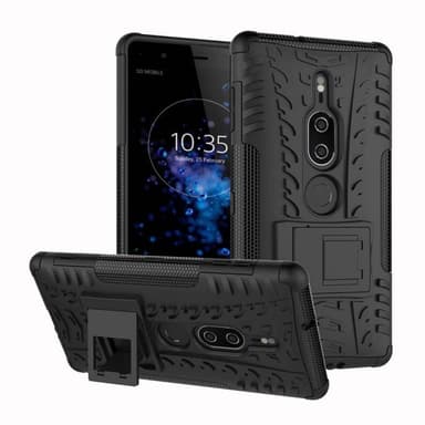 Stødfast Cover med stativ Sony Xperia XZ2 Premium (H8166)  - sort