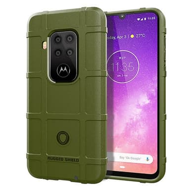 Rugged Shield cover til Motorola One Zoom (XT2010-1)  - grøn
