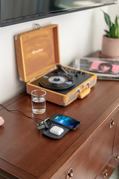 Mophie 3-i-1 trådløs opladermåtte (sort)