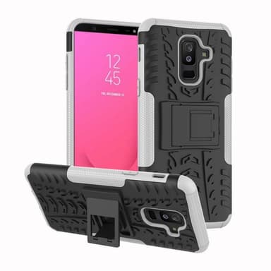 Stødfast Cover med stativ Samsung Galaxy J8 2018 (SM-J800F)  - hvid