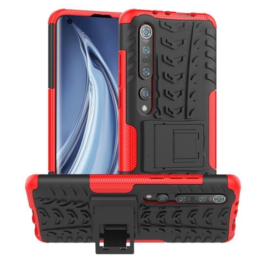 Stødbestandigt cover med stativ Xiaomi Mi 10  - rød