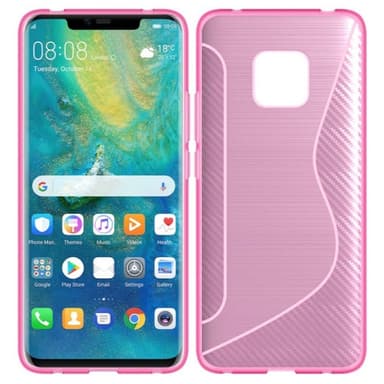 S-Line Silicone Cover til Huawei Mate 20 Pro (LYA-L29)  - lyserød