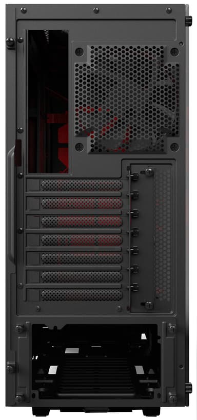 NZXT S340 Elite PC-kabinet - mat sort/rød