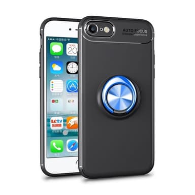 Slim Ring cover Apple iPhone 7/8  - Sort / Blå