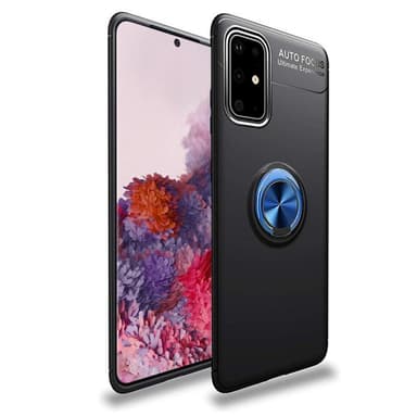Slim Ring cover til Samsung Galaxy S20 Plus (SM-G986F)  - Sort / Blå