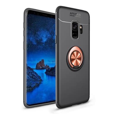 Slim Ring cover til Samsung Galaxy S9 Plus (SM-G965F)  - Sort / Rose