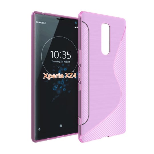 S Line silikone etui til Sony Xperia 1 (I8134)  - lyserød