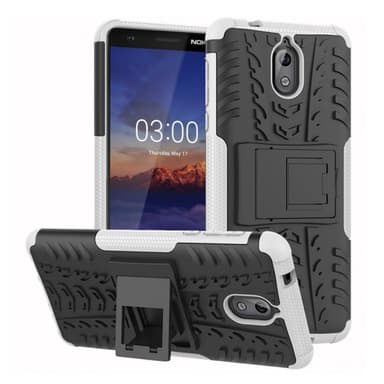 Stødfast Cover med stativ Nokia 3.1 2018 (TA-1063)  - hvid