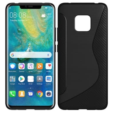S-Line Silicone Cover til Huawei Mate 20 Pro (LYA-L29)  - sort