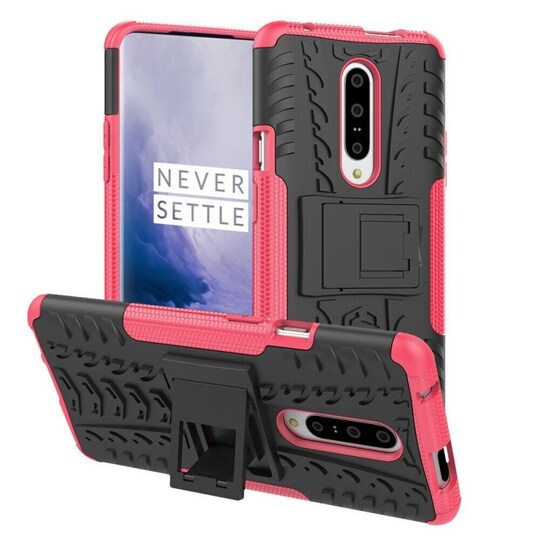 Stødfast Cover med stativ OnePlus 7 Pro  - lyserød
