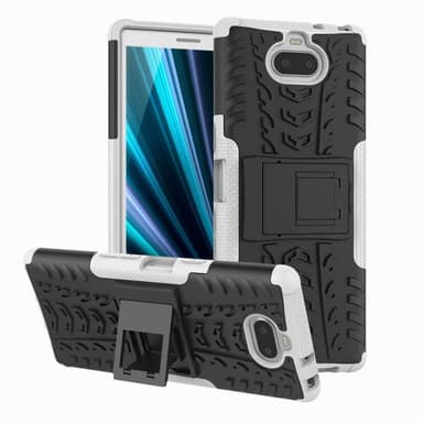 Stødfast Cover med stativ Sony Xperia 10 Plus (I4213)  - hvid