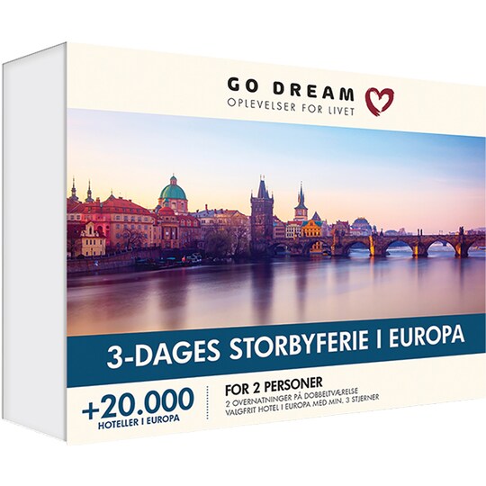 Go Dream - 3-dages Storbyferie i Europa