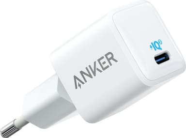 Anker PowerPort III Nano vægoplader 20W (hvid)