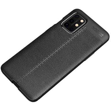 Litchi Skin Soft TPU Taske til OnePlus 8T - Sort