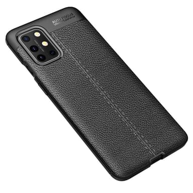 Litchi Skin Soft TPU Taske til OnePlus 8T - Sort