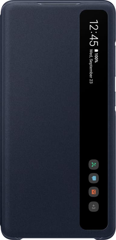 Samsung Galaxy S20 FE Clear View cover (mørkeblå)