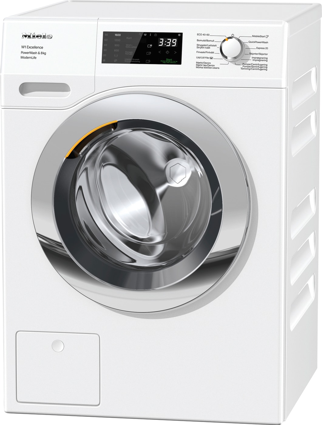 Hofte lækage Modtager maskine Miele vaskemaskine - Se tilbud og ellers billige priser - 2023
