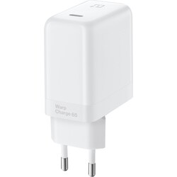 OnePlus Warp Charge 65 strømadapter (hvid)