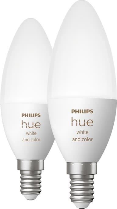 Philips Hue WCA LED-pærer 5W E14 HUEWCAE142PKBT