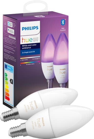 Philips Hue WCA LED-pærer 5W E14 HUEWCAE142PKBT
