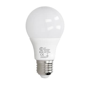 ECD Germany 6-pak E27 LED-pære 7W - erstatter 45W glødelampe - neutral hvid