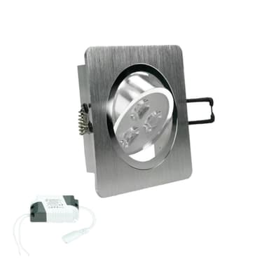 ECD Germany pakke med 20 LED-forsænkede lygter 3W 230V - vinkel - 245 lumen -