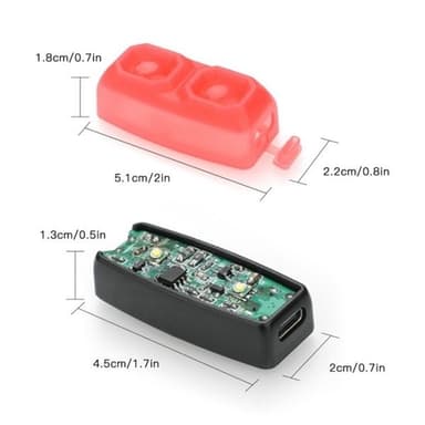 Strobe-belysning til DJI Phantom 4 / Mavic Mini / Mavic Air 2 Pro Hvid