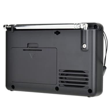 K-603 Transportabel FM / AM / SW Stereo Radio med Bluetooth og TF kort, sort