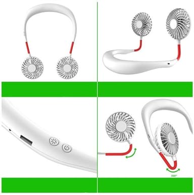 Lazy Hanging Ansigtsventilator - Hvid