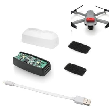Strobe-belysning til DJI Phantom 4 / Mavic Mini / Mavic Air 2 Pro Hvid
