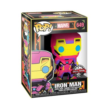 FUNKO! POP EXCLUSIVE MARVEL: BLACK LIGHT- IRON MAN