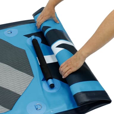 Surfbræt Stand Up Paddle SUP bord padle bord oppustelige kajak sæde Blå 305cm