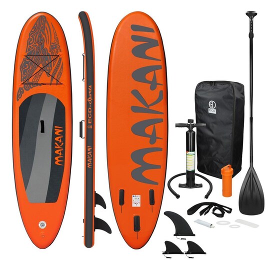Surfbræt Stand Up Paddle SUP bord Makani padle bord oppustelige appelsin 320 cm