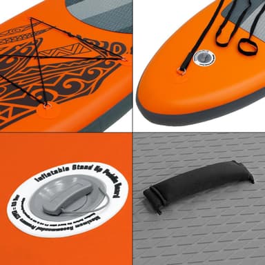 Surfbræt Stand Up Paddle SUP bord Makani padle bord oppustelige appelsin 320 cm
