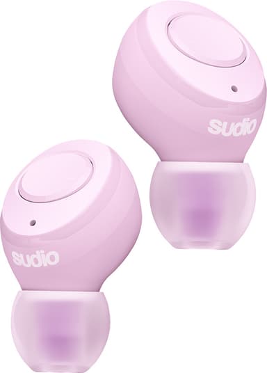 Sudio Tolv R true wireless in-ear høretelefoner (pastel pink)