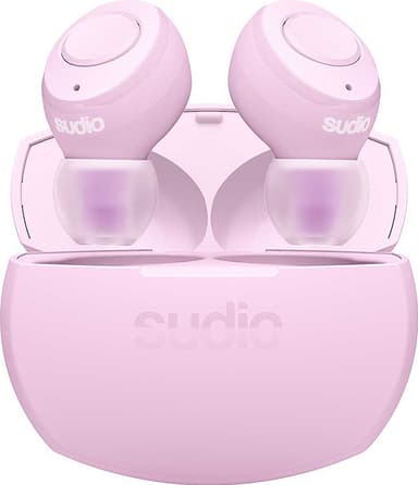 Sudio Tolv R true wireless in-ear høretelefoner (pastel pink)