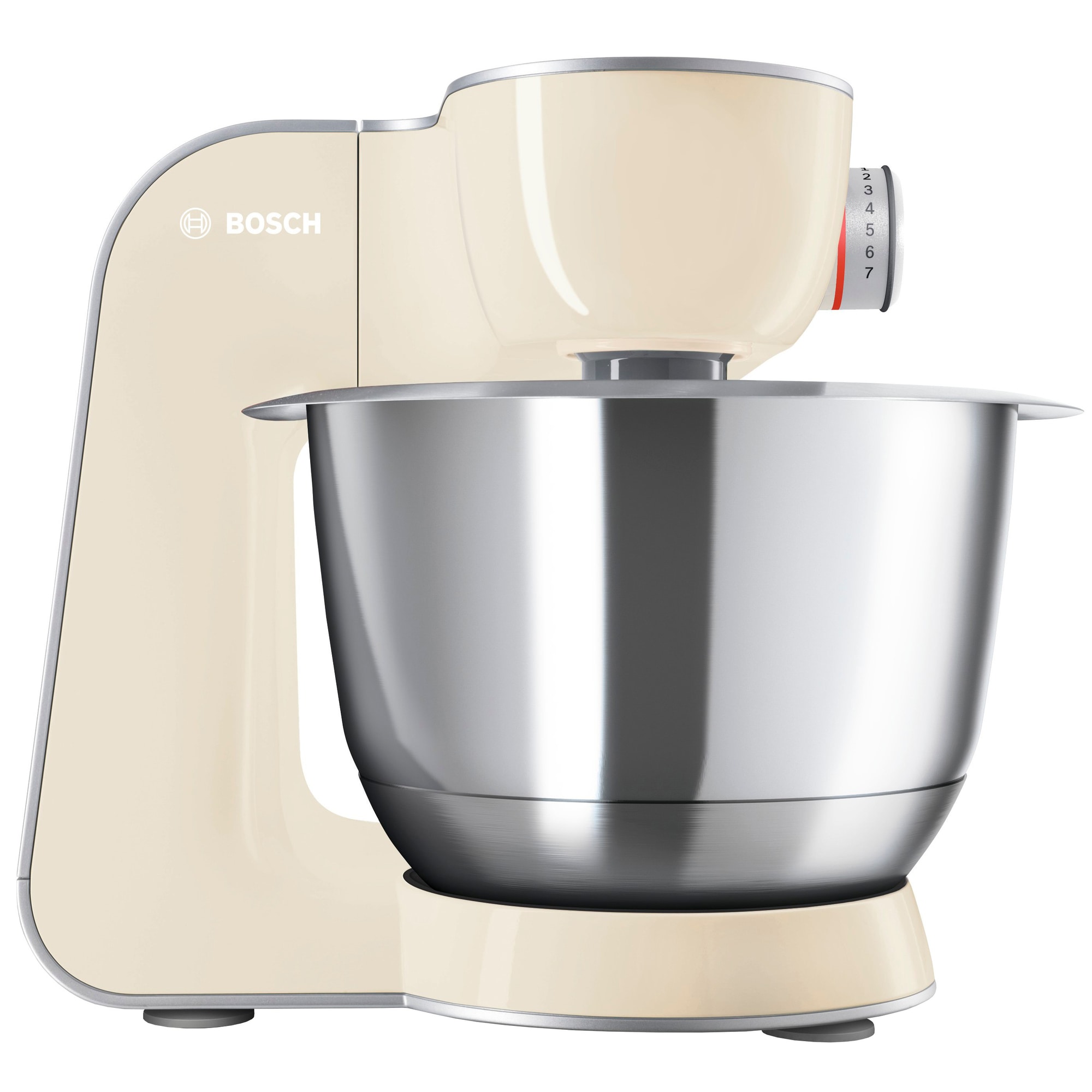 Bosch MUM5 CreationLine køkkenmaskine (vanilje / sølv) thumbnail