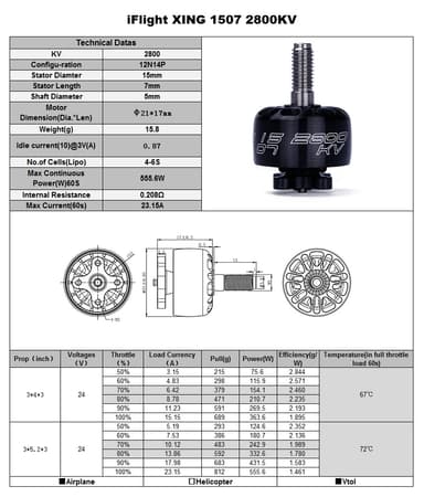 iFlight XING X1507 2800KV NextGen Race Engine
