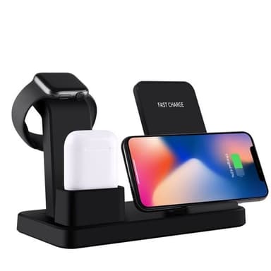 etage skylle bud QI Quicklader 3 i 1 iPhone, Apple Watch, AirPods | Elgiganten