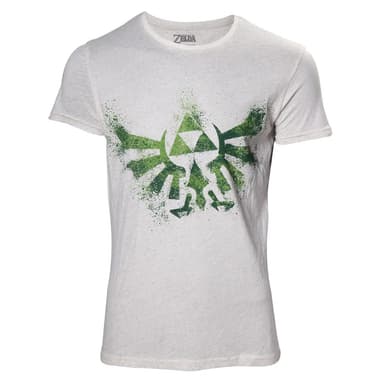 T-shirt The Legend of Zelda - Triforce - hvid (XXL)