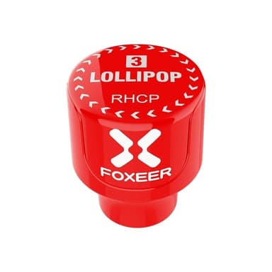Foxeer Lollipop 3 Stubby LHCP RPSMA Rød 2stk