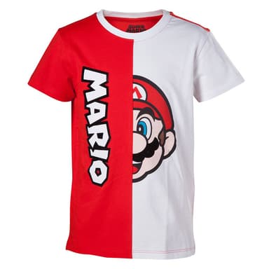 Børne t-shirt Nintendo - Mario - rød/hvid (122/128)