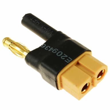 Fuse Overgang - XT60 batteriside til 4 mm kontakt